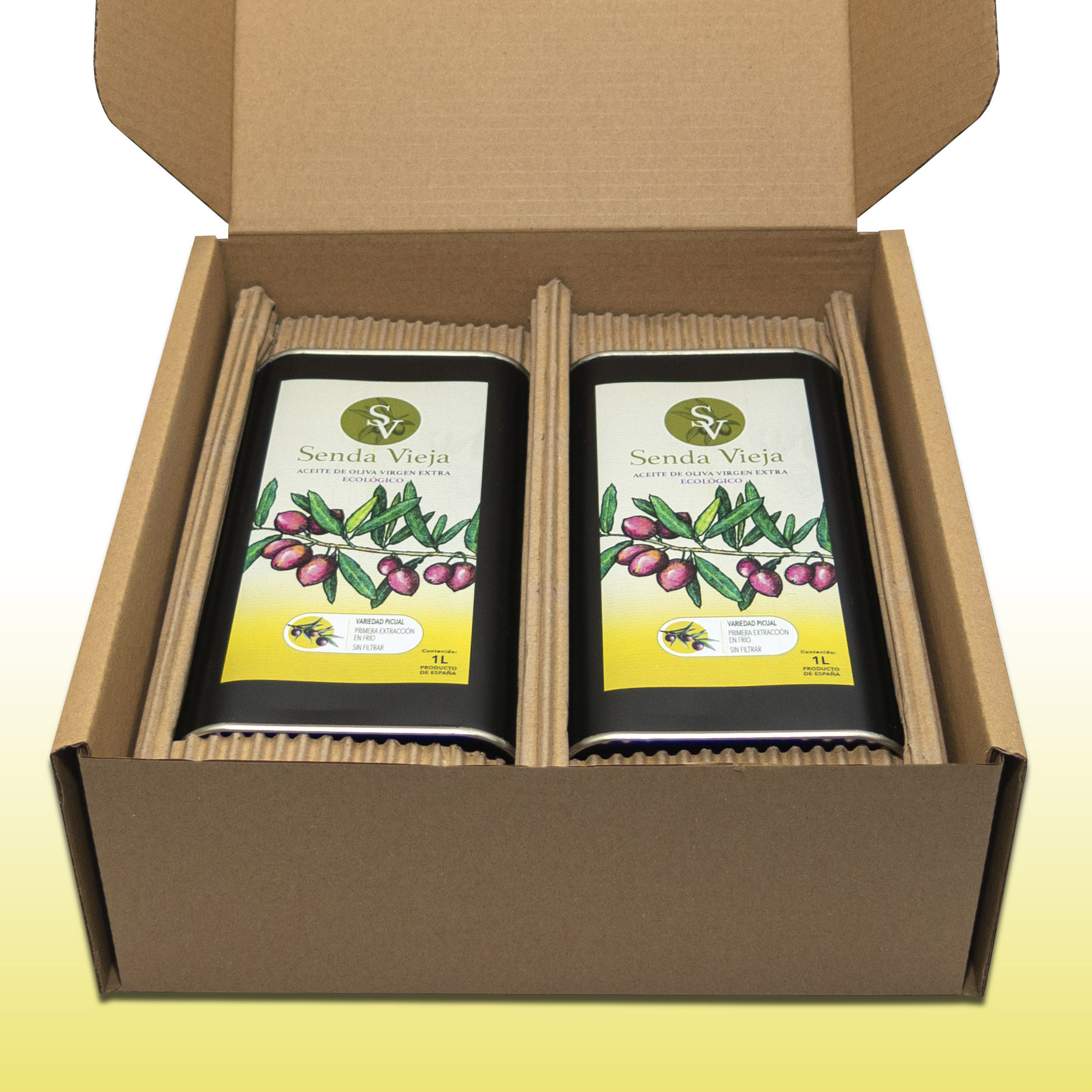 Caja regalo de 2 latas de 1 L - Imagen 2